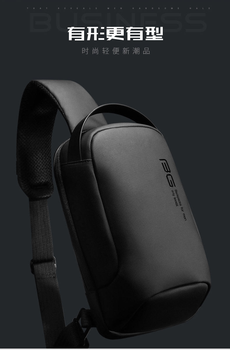 Big Big Bag #0034 - BANGE Waterproof Crossbody Bag – Multifunction Shoulder & Chest Pack for Men