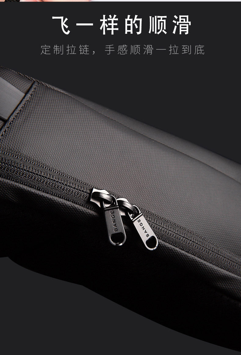 Big Big Bag #0034 - BANGE Waterproof Crossbody Bag – Multifunction Shoulder & Chest Pack for Men