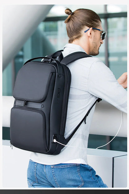 Big Big Bag #0020 - BANGE USB Business Backpack – Fits 15.6" Laptop, Waterproof & Anti-Theft