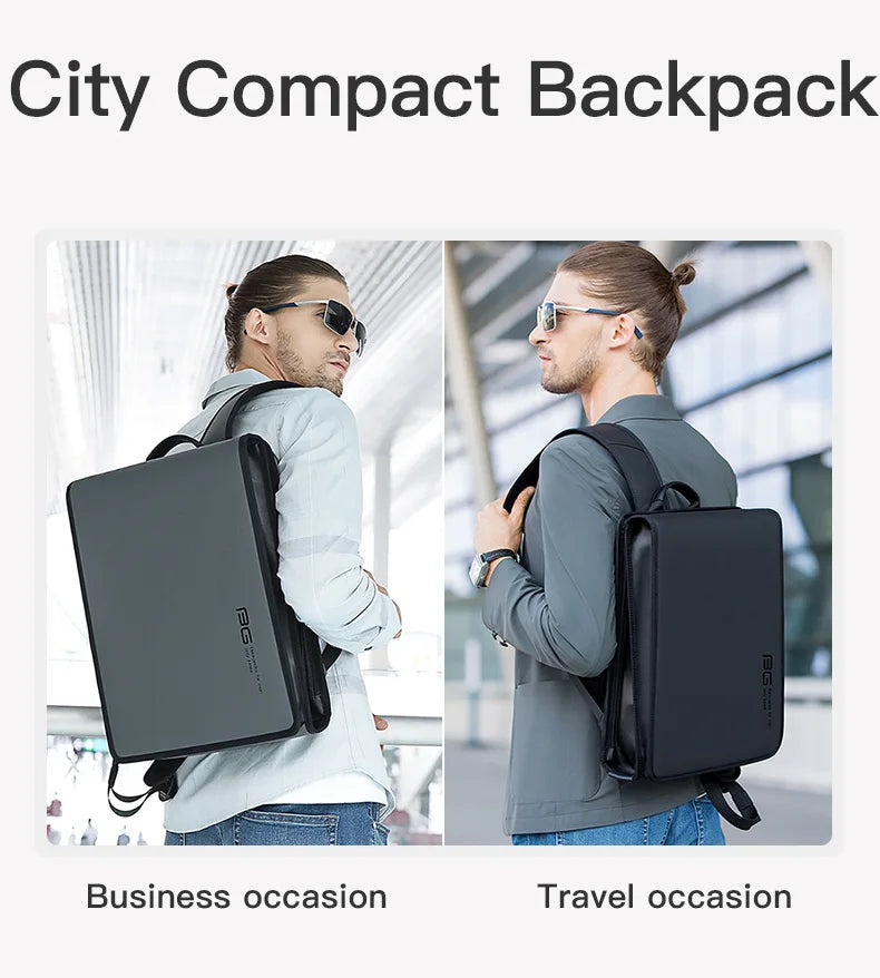 0008 BANGE Men’s Backpack – Waterproof 14.1 Inch Laptop Bag for Business, School & Travel