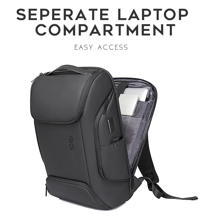 0011 BANGE Laptop Backpack – Waterproof Multifunctional Business & Daily Work Bag, Large Capacity