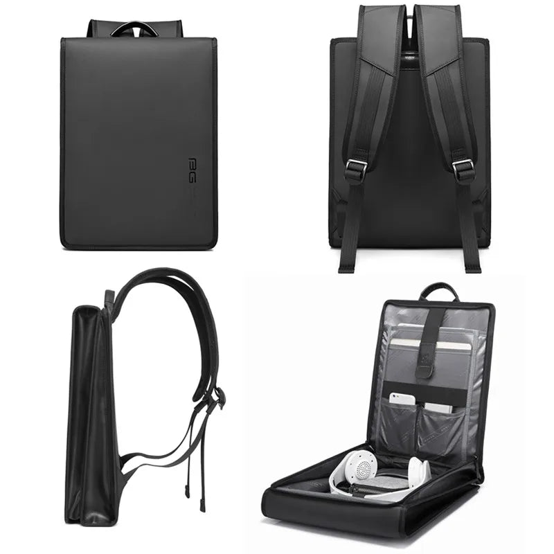 0009 BANGE Business Backpack – Anti-Theft Waterproof Laptop Bag for Men, 14.1 Inch Big Capacity
