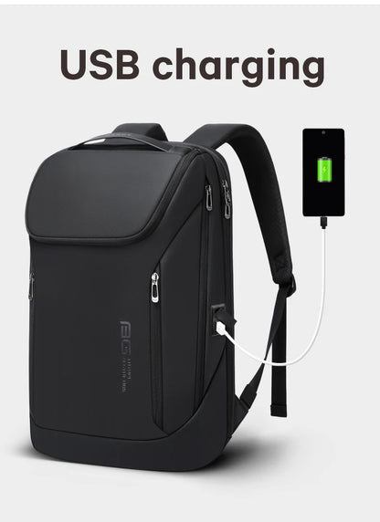 Big Big Bag #0019 - BANGE 17" Laptop Backpack – Waterproof Business Travel Bag with USB Charging Port