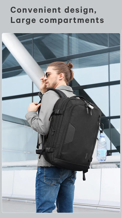 Big Big Bag #0014 - BANGE Expandable Travel Backpack – 15.6" Laptop, Waterproof, FAA Approved
