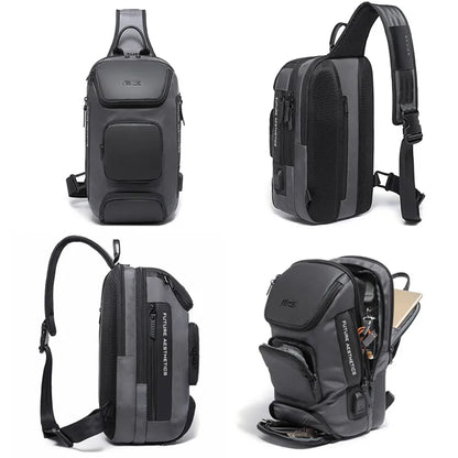 Big Big Bag #0040 - BANGE Anti-Theft Crossbody Bag – Waterproof Shoulder & Chest Pack for Men