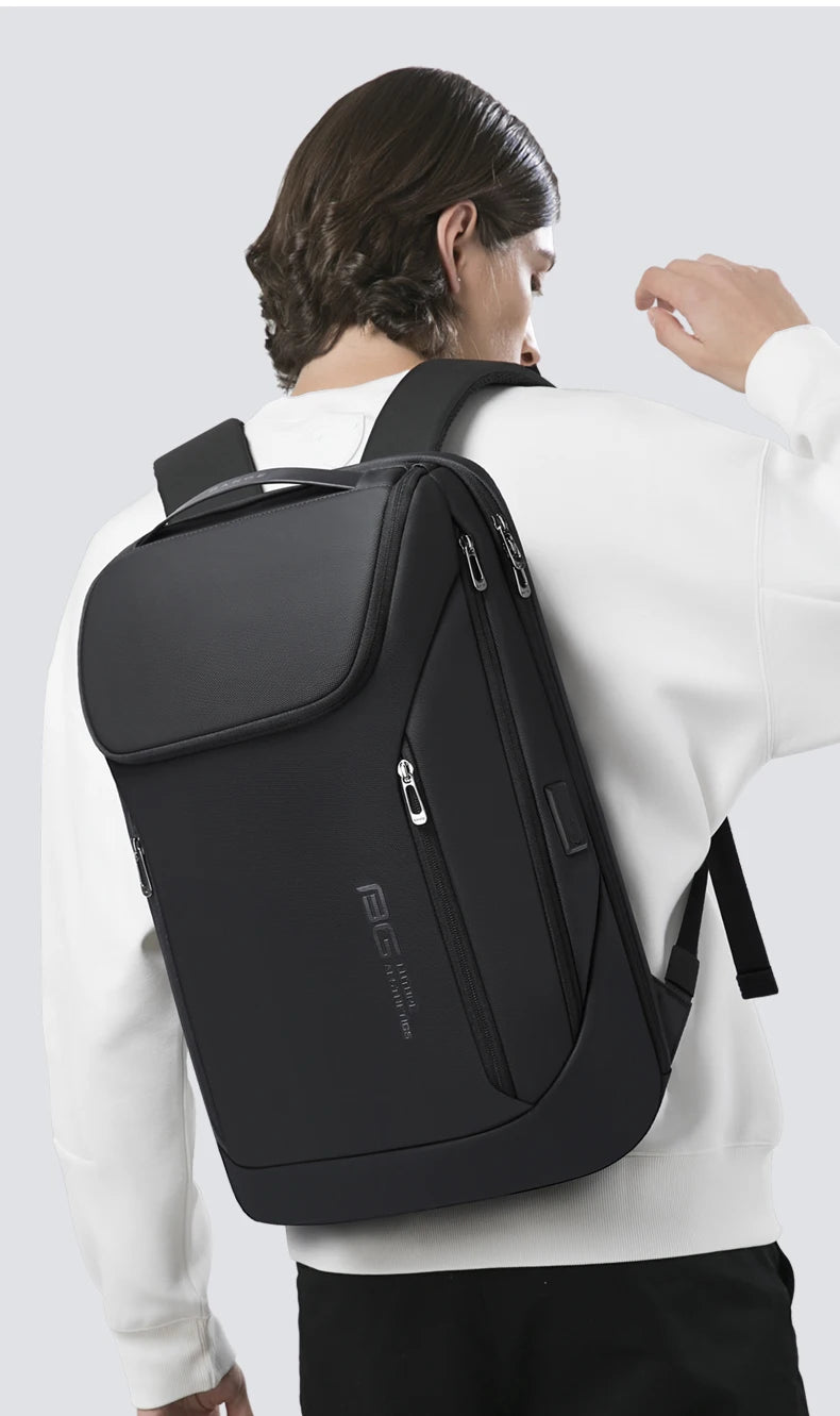 0019 BANGE Laptop Backpack – Waterproof 17 Inch Bag with USB Charging, Business & Travel