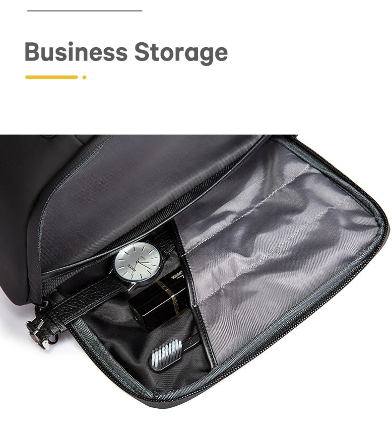 0013 BANGE Toiletry Bag – Waterproof Oxford Fabric Hanging Travel Organizer for Men & Women