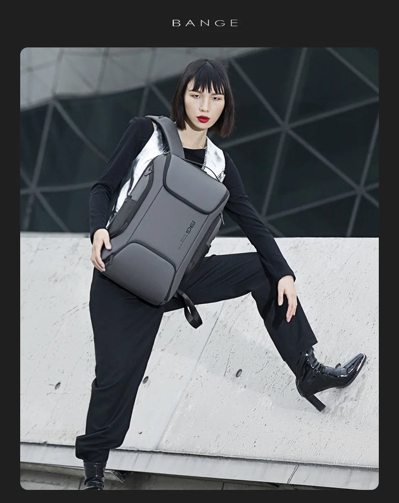 0011 BANGE Laptop Backpack – Waterproof Multifunctional Business & Daily Work Bag, Large Capacity
