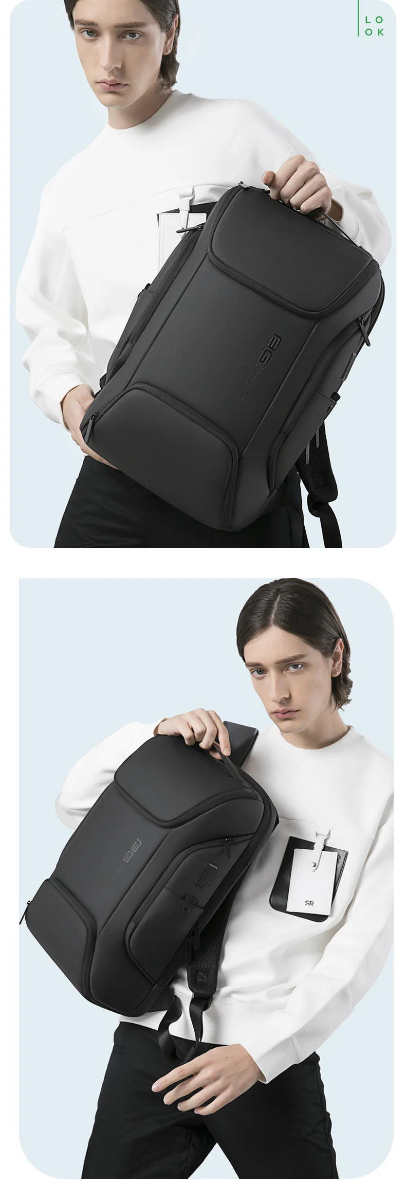 0011 BANGE Laptop Backpack – Waterproof Multifunctional Business & Daily Work Bag, Large Capacity