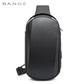 0042 BANGE Crossbody Bag – Waterproof TPU Sling & Messenger Pack with USB Charging for Men