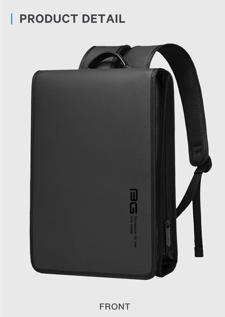 0009 BANGE Business Backpack – Anti-Theft Waterproof Laptop Bag for Men, 14.1 Inch Big Capacity