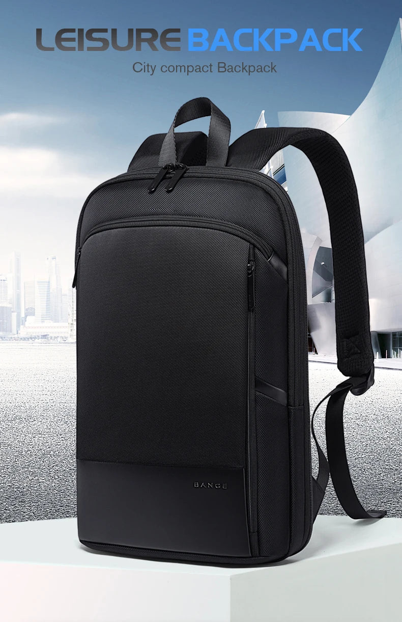 0028 BANGE Waterproof Sling Bag – Men’s Chest Pack with USB Charging, Fits iPad Mini