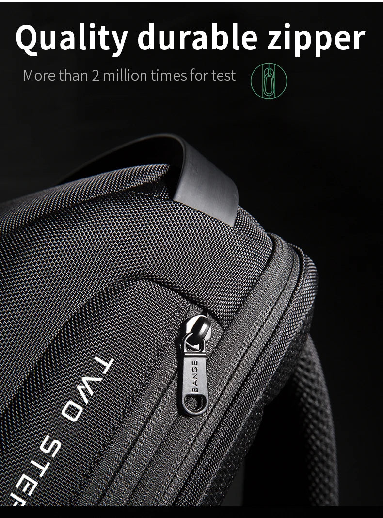 0052 BANGE Chest Bag – Waterproof Anti-Theft Crossbody Sling & Messenger Pack with USB Charging for Men
