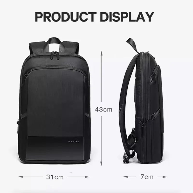 0028 BANGE Waterproof Sling Bag – Men’s Chest Pack with USB Charging, Fits iPad Mini