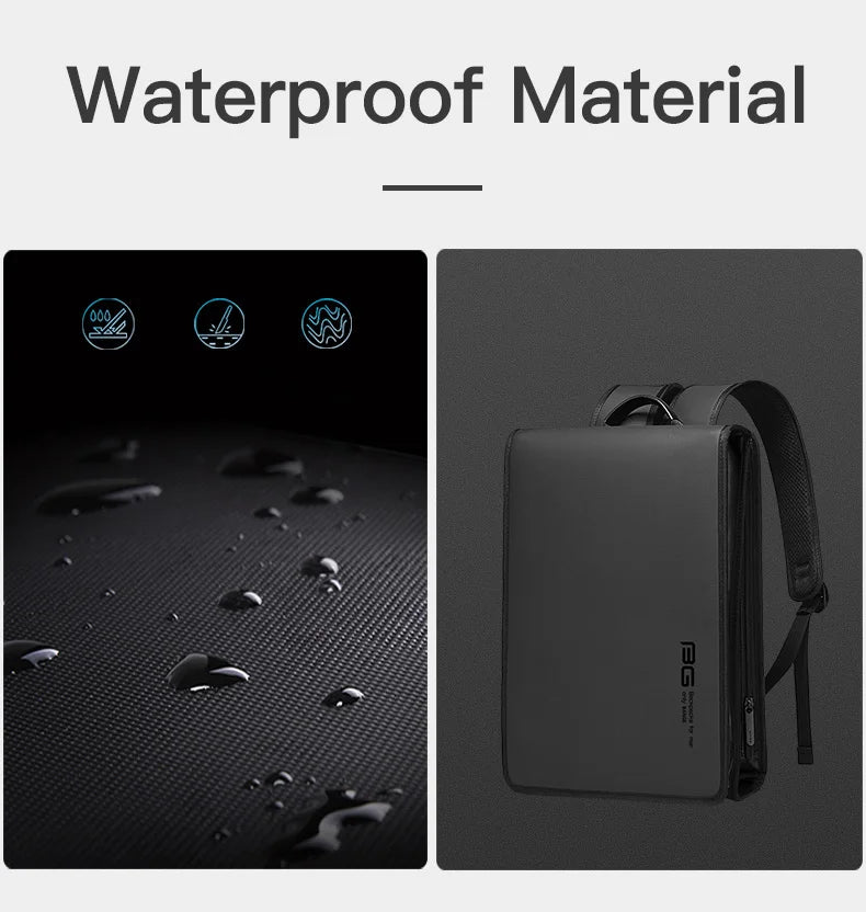 0009 BANGE Business Backpack – Anti-Theft Waterproof Laptop Bag for Men, 14.1 Inch Big Capacity