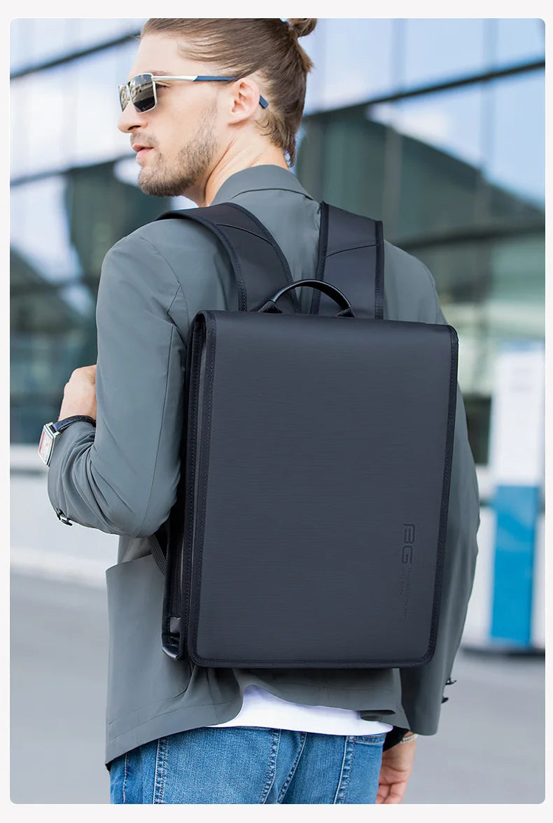 0009 BANGE Business Backpack – Anti-Theft Waterproof Laptop Bag for Men, 14.1 Inch Big Capacity