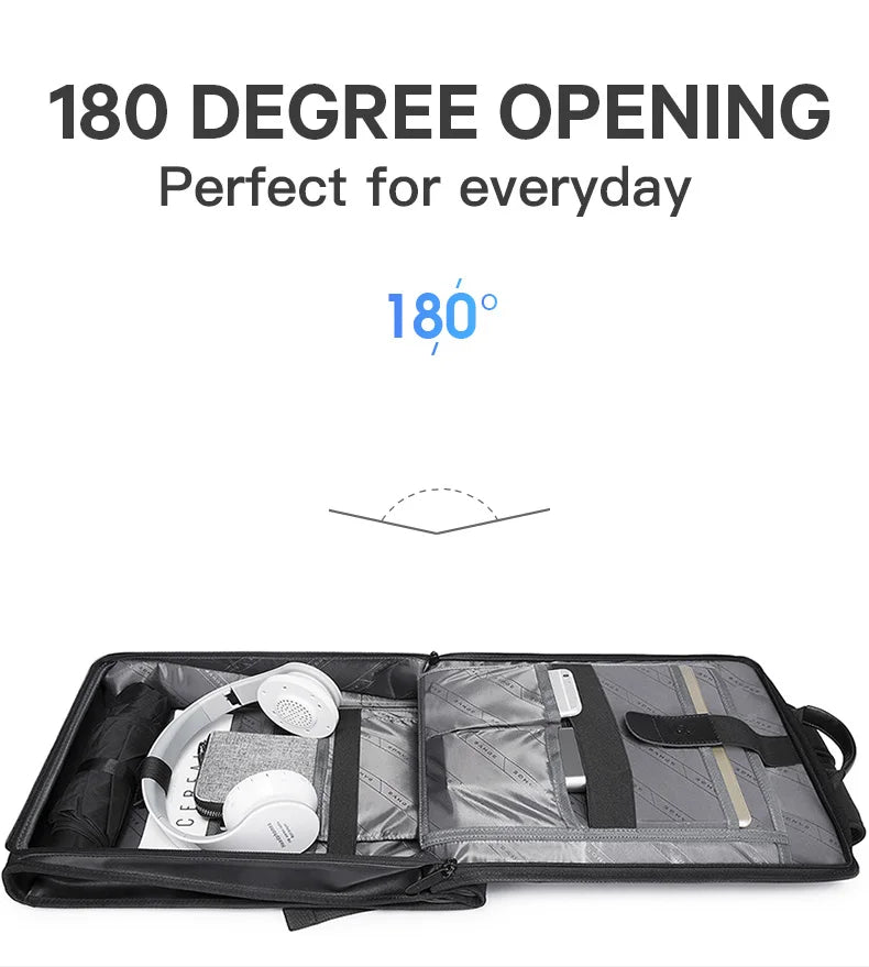 0008 BANGE Men’s Backpack – Waterproof 14.1 Inch Laptop Bag for Business, School & Travel