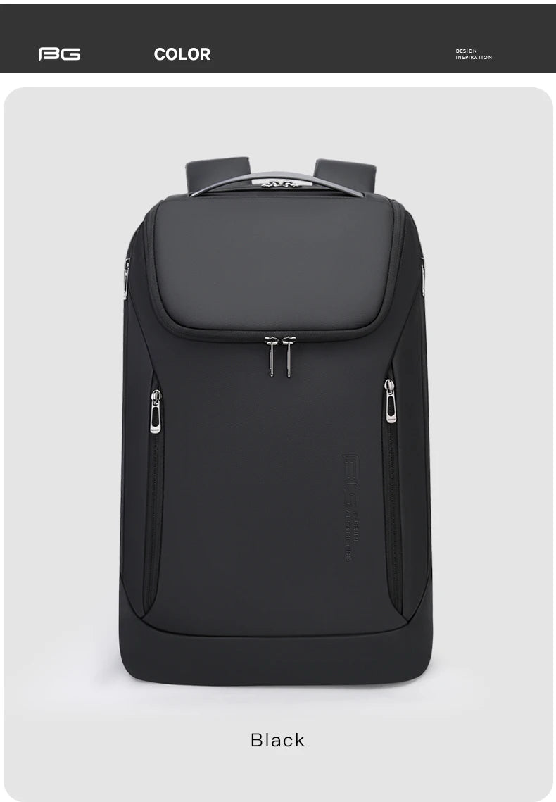 0019 BANGE Laptop Backpack – Waterproof 17 Inch Bag with USB Charging, Business & Travel
