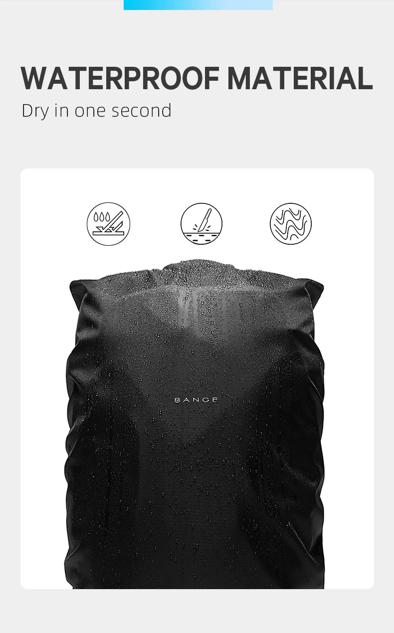 Big Big Bag #0014 - BANGE Expandable Travel Backpack – 15.6" Laptop, Waterproof, FAA Approved