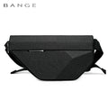 0029 BANGE Waterproof Sling Bag – Men’s Chest Pack with USB Charging, Fits iPad Mini