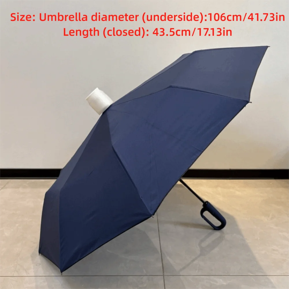 0123 Compact Leakproof Folding Umbrella with Telescoping Cover – Portable Rain Umbrella for School, Travel, Office & Student Supplies