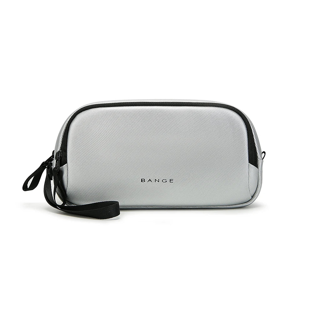 0058 BANGE Electronics Organizer – Waterproof Polyester USB Cable Storage Handbag, Travel Tech Case for Men & Women