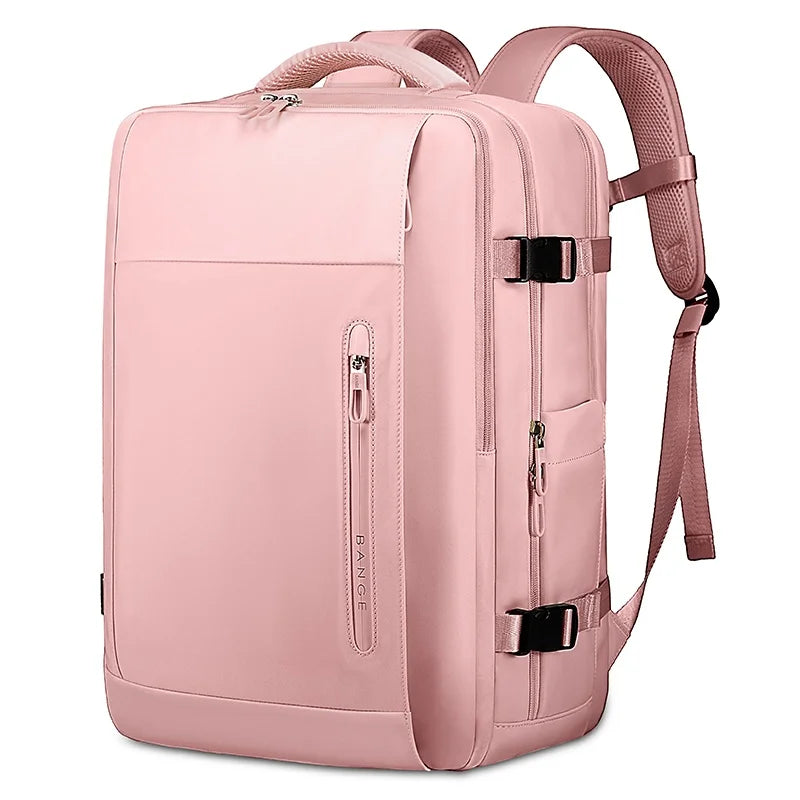 0018 BANGE Laptop Backpack – Waterproof 15.6 Inch Bag with USB Charging, Business & Travel