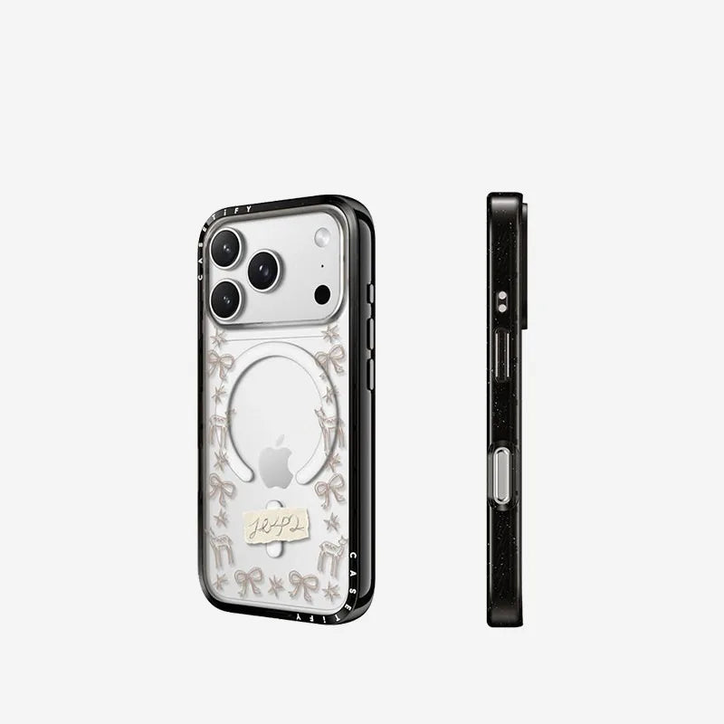 0132 Coquette Ribbon & Deer Reflective Mirror Phone Case | MagSafe Compatible for iPhone by CASETiFY