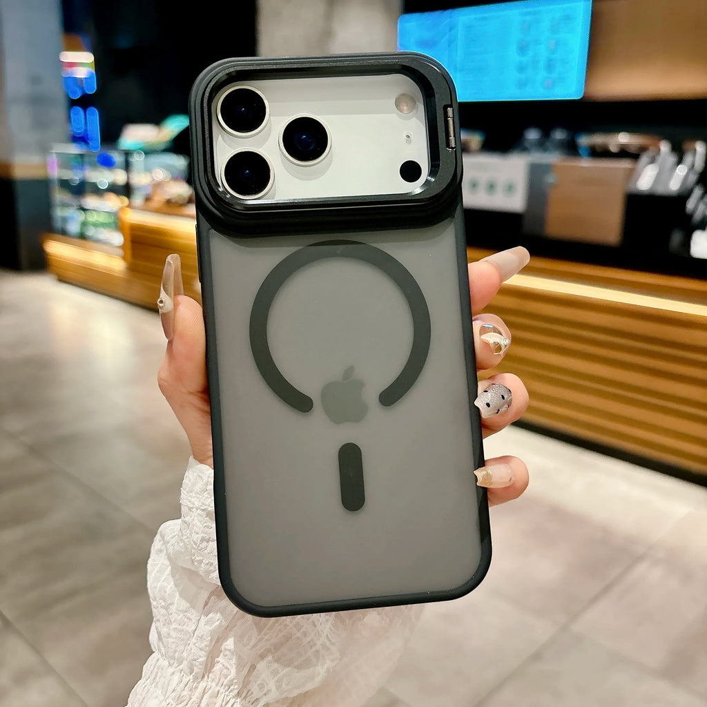 0062 Matte Translucent Magnetic Case – iPhone 17/16 Pro Max, MagSafe Wireless Charging Cover