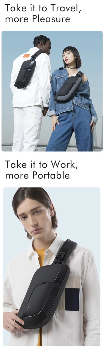 Big Big Bag #0031 - BANGE Waterproof Chest Bag – Korean Style Sling Pack for Men, Anti-Stain & Multifunction