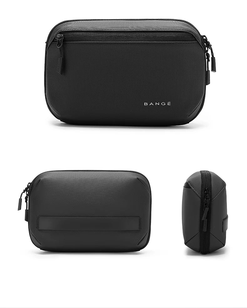 0054 BANGE Electronics Organizer – Waterproof Extra-Large 3-Layer Tech Storage Bag for Travel