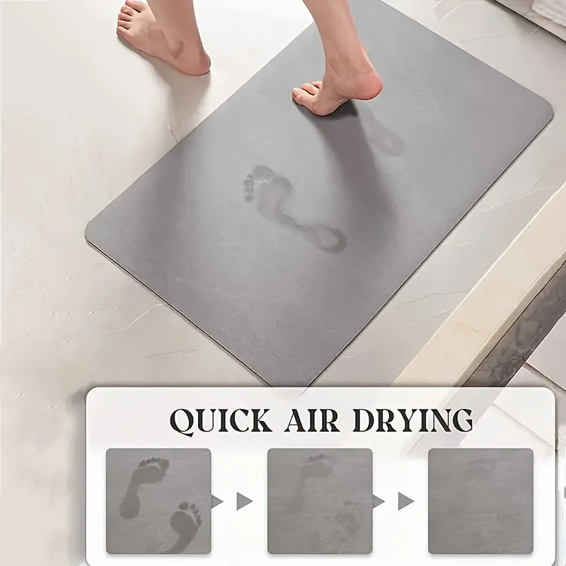 0092 Simple Diatomaceous Earth Kitchen Mat – Long Strip Non‑Slip Absorbent Household & Bathroom Soft Mat