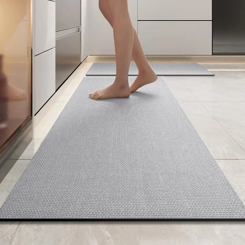 0092 Simple Diatomaceous Earth Kitchen Mat – Long Strip Non‑Slip Absorbent Household & Bathroom Soft Mat