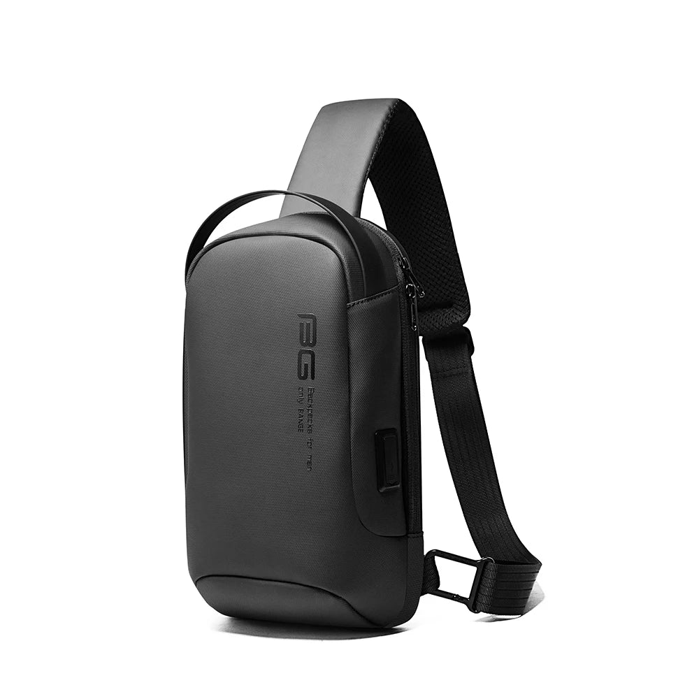 0034 - BANGE Waterproof Crossbody Bag – Multifunction Shoulder & Chest Pack for Men