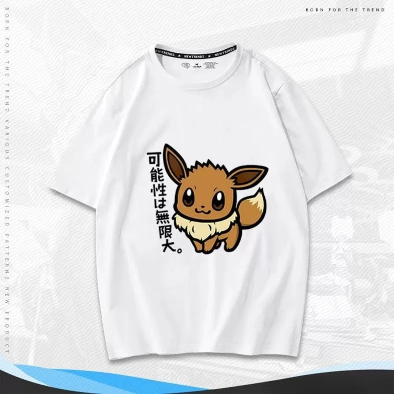 0089 Cartoon Cute Mini Elf T‑Shirt – 2026 Spring Fashion Parent‑Child Loose Fit Short Sleeve Tee