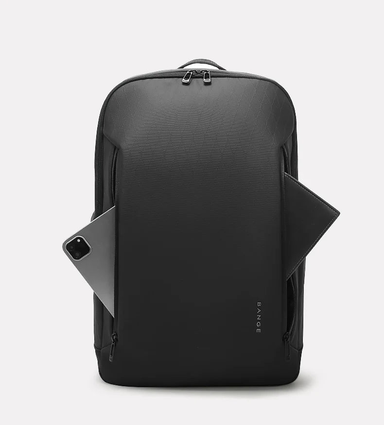 0053 BANGE Casual Backpack – Waterproof 15.6 Inch Laptop Bag, Multi-Pocket Travel & School Rucksack with YKK Zippers