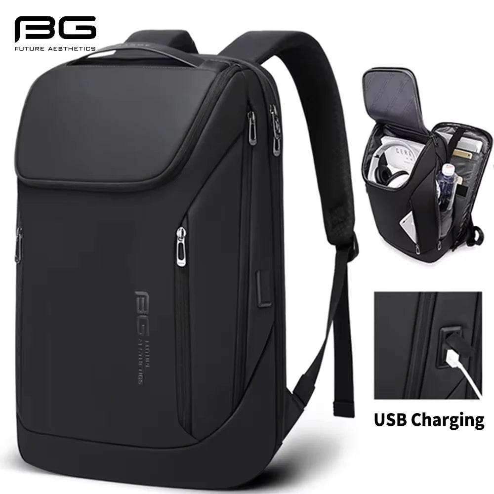 0019 BANGE Laptop Backpack – Waterproof 17 Inch Bag with USB Charging, Business & Travel