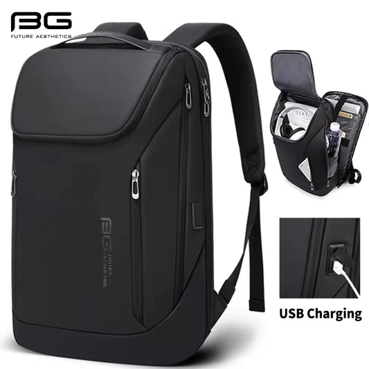 Big Big Bag #0019 - BANGE 17" Laptop Backpack – Waterproof Business Travel Bag with USB Charging Port