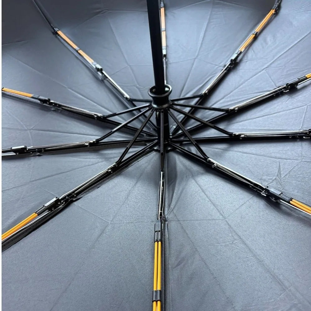 0123 Compact Leakproof Folding Umbrella with Telescoping Cover – Portable Rain Umbrella for School, Travel, Office & Student Supplies
