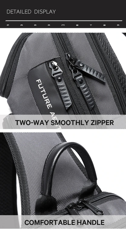 Big Big Bag #0040 - BANGE Anti-Theft Crossbody Bag – Waterproof Shoulder & Chest Pack for Men