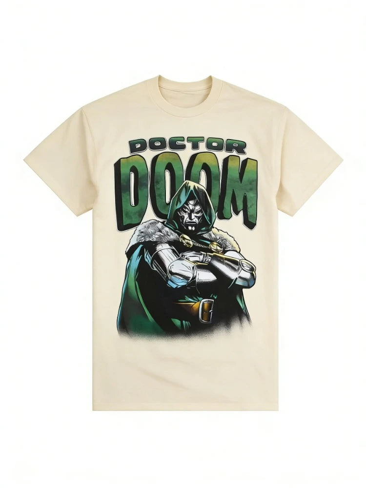 0087 Marvel Fantastic Four T‑Shirt – 2026 Dr. Doom Comic Graphic Tee, Men’s & Women’s Casual Plus Size