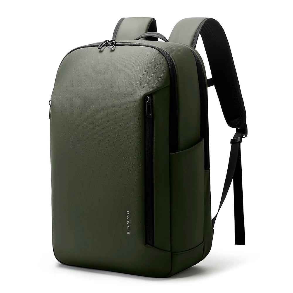 0053 BANGE Casual Backpack – Waterproof 15.6 Inch Laptop Bag, Multi-Pocket Travel & School Rucksack with YKK Zippers