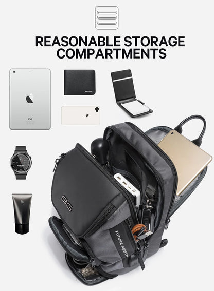 Big Big Bag #0040 - BANGE Anti-Theft Crossbody Bag – Waterproof Shoulder & Chest Pack for Men