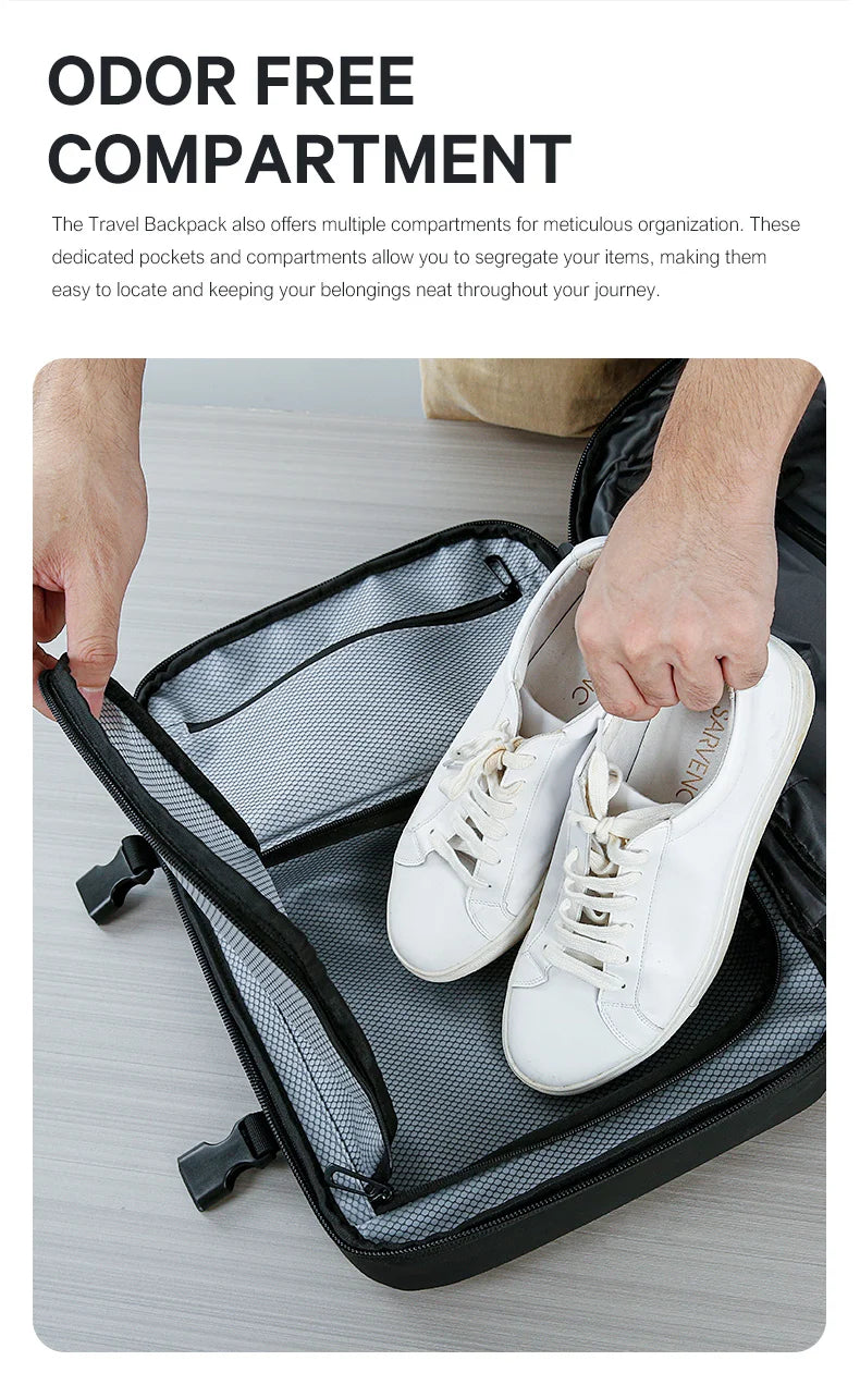 Big Big Bag #0036 - BANGE Expandable Travel Backpack – 17" Laptop, Vacuum Compression, Waterproof