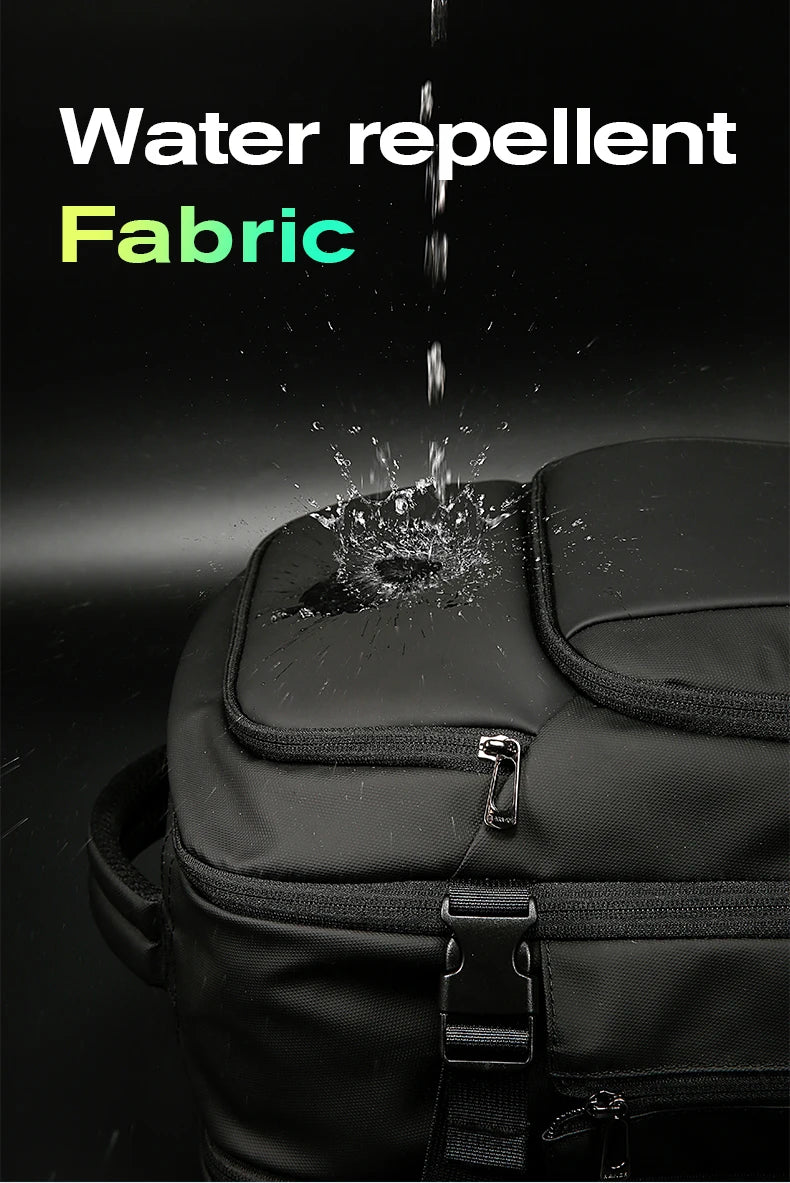 0010 BANGE Travel Backpack – Waterproof 15.6 Inch Laptop Bag with USB Charging, Large Capacity for Men