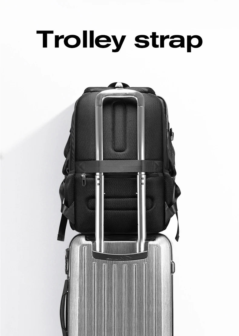 0032 BANGE Laptop Backpack – Waterproof 15.6 Inch Large Capacity Business & Travel Bag for Men & Women