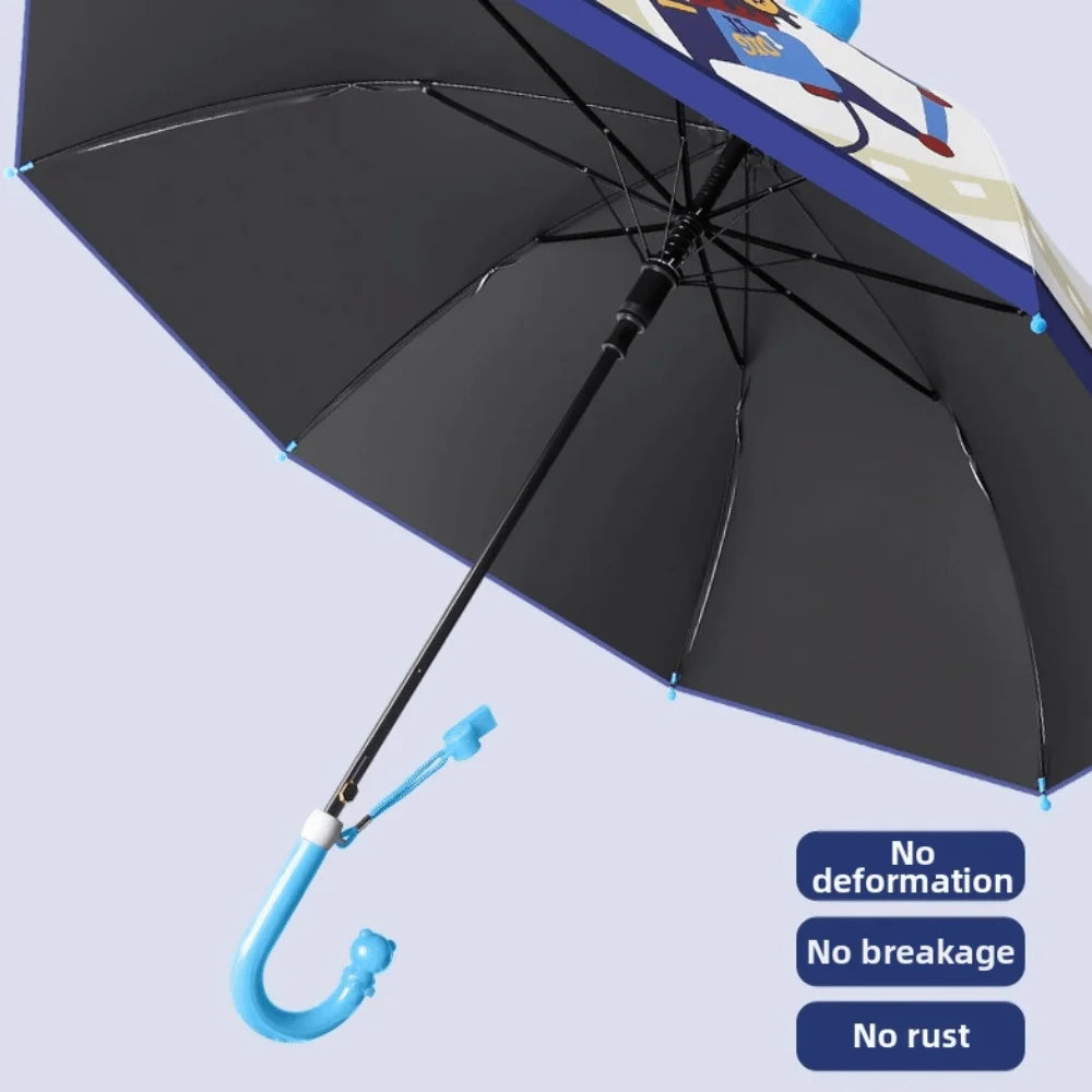 0142 Children’s Cartoon Umbrella – Lightweight, Safe & Colorful Kids Rain Gear with Animal Handle & Waterproof Cover