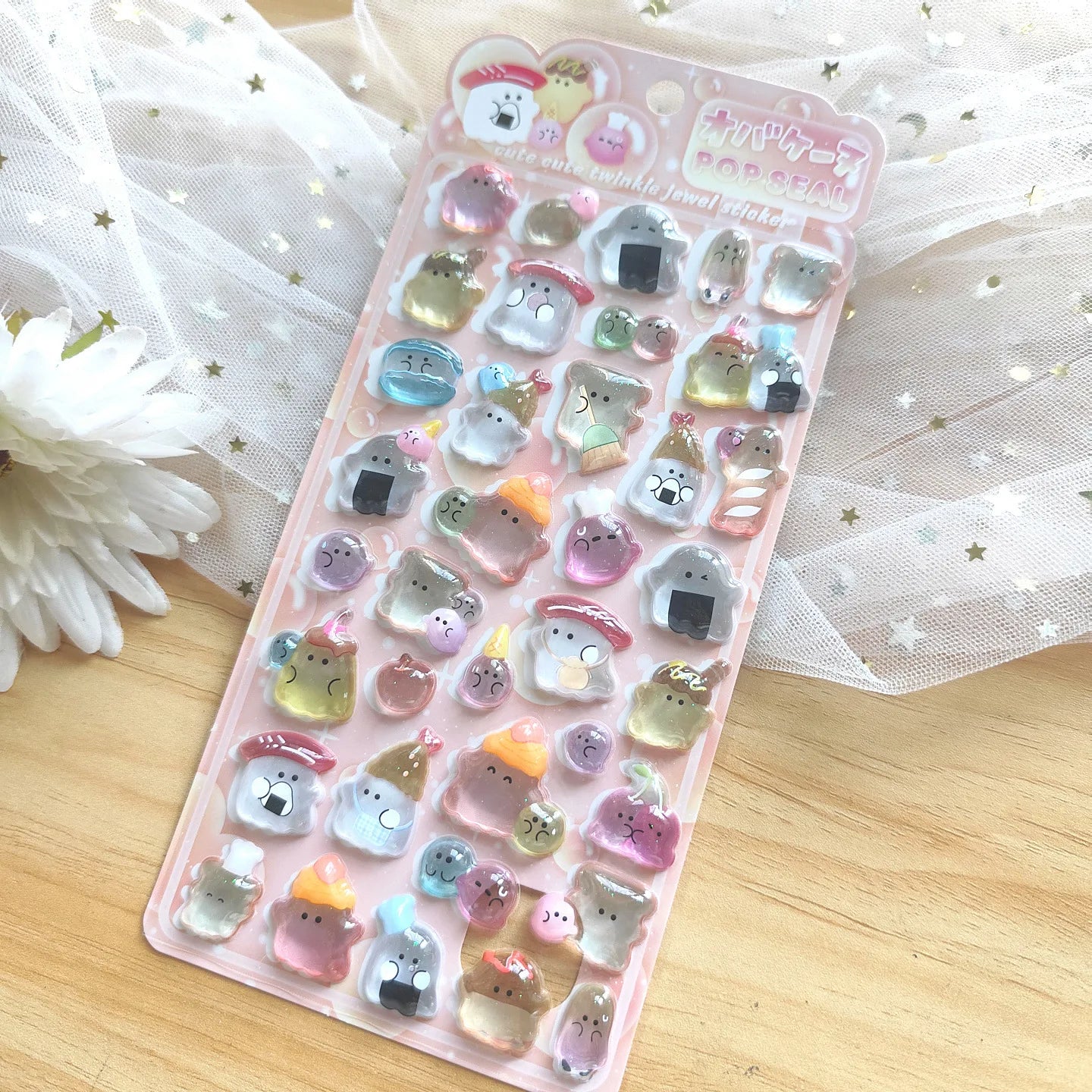 0117 Mini Japanese Style 3D Drop Relief Stickers – Cute Cartoon DIY Scrapbooking, Journaling, Stationery, Diary & School Decoration