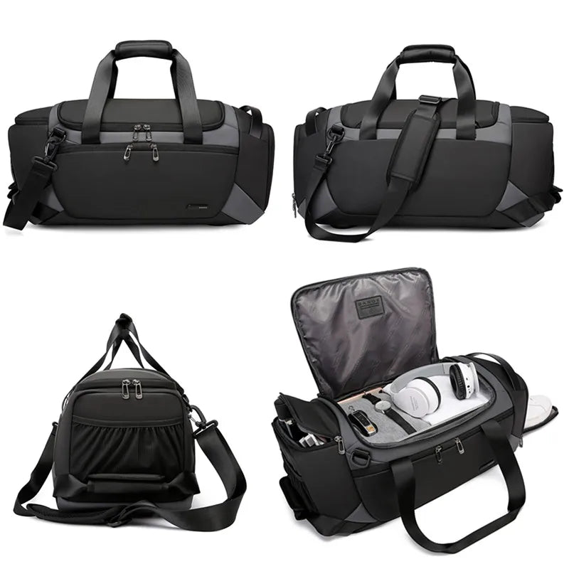 0017 BANGE Sports Gym Bag – Waterproof Duffel with Dry/Wet Separation for Men’s Fitness & Travel