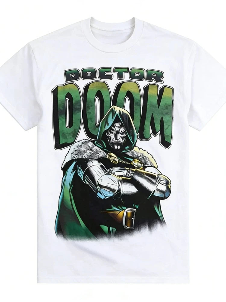 0087 Marvel Fantastic Four T‑Shirt – 2026 Dr. Doom Comic Graphic Tee, Men’s & Women’s Casual Plus Size
